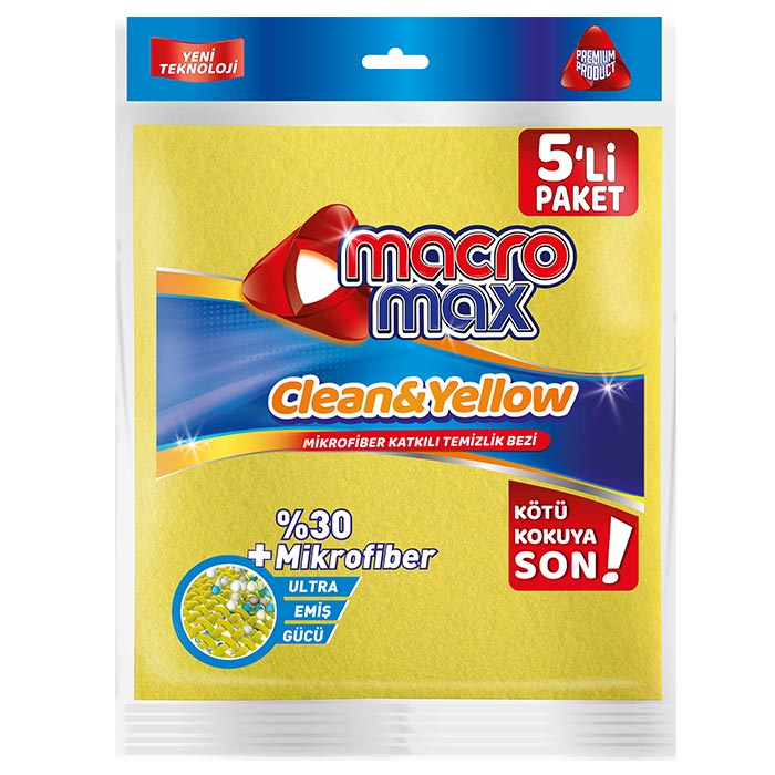 CLEAN&YELLOW CLEANING CLOTH 5 PCS